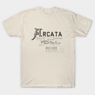 Arcata, California Sanborn Map 1900 T-Shirt